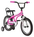 Schwinn Krate Evo Classic Kids Bike, 16-Inch Wheels, Boys and Girls Ages 3-5 Years, Removable Training Wheels, Coaster Brakes, Raspberry