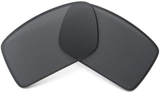 Oakley Gascan Rectangular Replacement Sunglass Lenses, Black Polarized, 60 mm