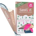 SaniGirl Female Urinal | Women Pee Cup Standing Up | Disposable Urinal for Women Female Pee Funnel | Women Urinal for Travel | Camping Female Urination Device Camping Essentials Women (Pack of 20)