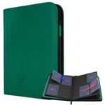 Card Guardian - Premium 4 Pocket Binder for 160 Cards (Green) | Zipper Closure and Side Loaded Pockets | Compatible with Trading & Sports Cards Including Magic the Gathering, Yugioh