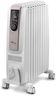 De'Longhi Dragon 4 TRDSX40820E.WB, Oil Filled Radiator with Electronic Timer, Quiet Heater with Functional Design, Chimney Design and Castors, Safety Thermostat, 3 Fan Settings, 2000W, White/Beige