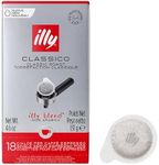 illy E.S.E. Coffee - Single-Serve Coffee Pods – Classico Medium Roast - Notes Of Chocolate & Caramel - For E.S.E Coffee Machines - Extraordinary Aroma & Body – 18 Count