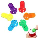 6 Pieces Manual Simple Can Opener, Color Beverage Can Opener, Beverage Can Top Ring Can Opener Tool, Beverage Protective Cover for Soft Drinks, Beer, Cola or Soda