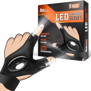 Lenski Fathers Day Gift for Husband Dad, Gifts for Men Flashlight Gloves, Fathers Day Gift from Daughter Wife Son, Dad Gifts for Him Dad Husband, Birthday Gifts for Men Him Grandpa