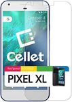 Cellet Premium Tempered Glass Screen Protector Anti Scratch Smudge Proof 9H Hardness Compatible with Google Pixel XL Smartphone Device