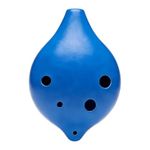 YIERM 6 Hole Ocarina Alto C Key Plastic Ocarina Practice Musical Instrument Festival Gift Home Entertainment Ocarinas for Beginner (Blue)