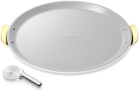 Caraway 15" Ceramic Pizza Pan and Stainless Steel Pizza Cutter