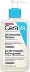 CeraVe SA Smoothing Cleansing for Dry, Rough and Uneven Skin, Cleans and Exfoliates with 3 Essential Ceramides of Vegetable Origin and Hyaluronic for a Strengthened Skin Protection Barrier 236 ml