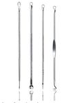 SMOKB Stainless Steel Blackhead Pimple Blemish Extractor/Remover Tool (Set of 4)