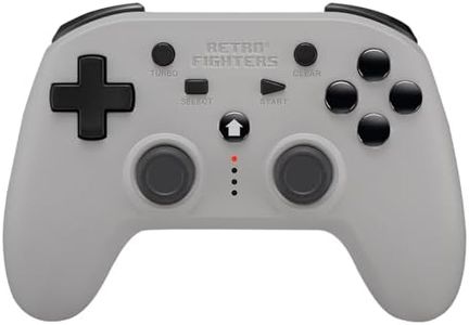 Retro Fighters Defender Next-Gen PS1 - PS2 - PS3 - PS Classic - Switch & PC Compatible Wireless Controller, Grey