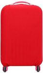 Amosfun Red Suitcase Cover Protector Portable Travel Luggage Cover for 26-30 Inches PVC Trolley Case Cover for or Business Trip Daily Using