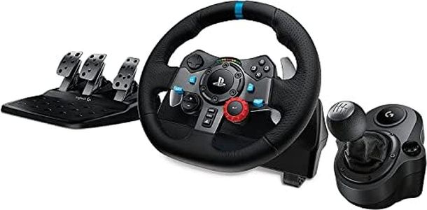 Logitech G29 Driving Force Race Wheel G Driving Force Shifter Bundle for PS3 and PS4 (Renewed)