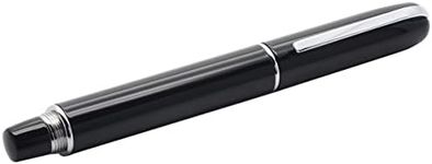 LACHIEVA LUX Classic Piano Lacquering Metal Roller Pen with Germany Schneider Refill Nice Gift Box Pack (Black)