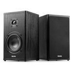 Audizio BS20 Wireless Active Bluetooth Bookshelf Speakers with Battery, 100W HiFi Stereo, True Wireless Pairing, AUX Input, Home Audio, Portable, Anthracite, Rechargeable, Bookshelf Speaker Systems