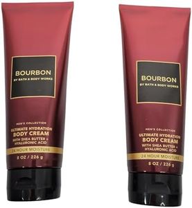 Bath & Body Works 2 Pack Men'S Collection Ultra Shea Body Cream Bourbon. 8 Oz