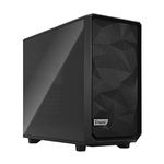 Fractal Design Meshify 2 Dark Tempered Glass Flexible E-ATX Mid-Tower Gaming Cabinet Case with Three Dynamic X2 GP-14 Fans and Removable Front Filter - Black (FD-C-MES2A-02)