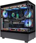 SEGOTEP Endura Pro+ - Full View Dual Tempered Glass - Detachable Panels - ATX Gaming Mid Tower Computer Case- 360mm Radiator Support- Black Color-Case Only