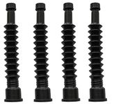 4-Pack Aftermarket New Improved Wedco Gas Fuel Spouts with Screen to Keep Dirt & Debris Out of Your Expensive Equipment. Black, Durable & Flexible with Gasket & Nozzle Tip Cap.