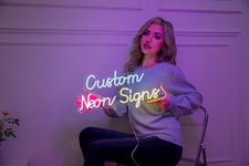 Custom Neon Signs, Personalised Large Led Neon Lights Sign Customizable for Wall Decor Wedding Birthday Party Bedroom Bar Shop Name Logo Lights