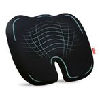 Dr.Ortho Coccyx Seat Cushion for Tailbone Pain Relief, Lower Back Pain Relief, Sciatica, Orthopedic Memory Foam Chair Cushion for Sitting for Home & Office Chair (Mesh Black)