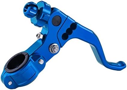 PRO CAKEN 7/8‘’ 22mm Universal Motorcycle CNC Short Stunt Clutch Lever Aluminum Alloy Clutch Handlebar Compatible with Most Motorcycles Dirt Bike-Blue