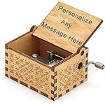 Personalized Wooden Music Box - Eng