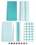 Trade Fountain Kitchen Towels - Pack of 5 Dish Towels for Kitchen Accessories - 19 x 27 INCHES Extra Large Highly Absorbent Dish Cloth - Reusable Hand Towels - 100% Pure Cotton Fabric