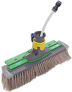 UNGER NLITE Power Brosse complète 41 cm (Non étirable avec tuyau + raccord rapide, tête de brosse pivotante à 180°, brosse avec protection contre les chocs et les bords, nettoyage en eau pure), NUK41