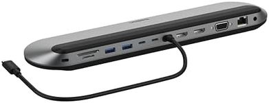 Belkin Connect 11-in-1 Universal USB-C Pro Dock w/ 3-Monitor Support, Silicon Motion Technology - Works with Mac, Windows, and Chromebook - 100W PD w/ 10Gbps Transfer Speeds & 2.5Gbps Ethernet