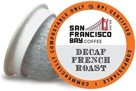 San Francisco Bay OneCup, Decaf French Roast, Single Serve Coffee K-Cup Pods (120 Count) Keurig Compatible, Swiss Water Process- Decaffeinated