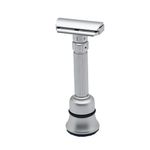 PEARL Flexi Adjustable Razor Version V12 - Adjustable Double Edge Safety Razor Made of Pure Brass Metal with 50 Premium Stainless Steel Blades, Adjust The Blade Exposure with A Turn of Dial for Milder to More Aggressive Shaves