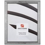 Craig Frames 314SI, Ornate Silver Picture Frame, 24 x 36 inch