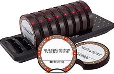 Retekess TD162 Pager System, Restaurant Buzzer System, Simple Basics, Anti-Falling, 400M, 4 Calling Modes, with Vibration, 0-250s Call Duration, Pagers and Beepers for Hotel, Restaurant, Bistro