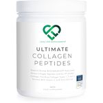 Ultimate Collagen Peptides by LLS - Hydrolysed Bovine Collagen Powder Types 1, 2 & 3 + Vitamin C & Glycine - Joint, Ligament, Tendon Strength & Muscle Building - Unflavoured, 547g, 30 x 18g Servings