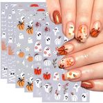 6Sheets Halloween Nail Art Stickers