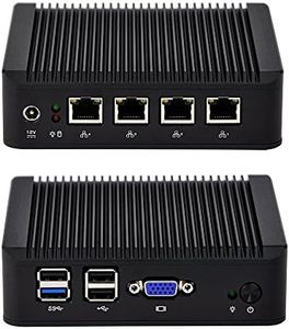 4 Intel Gigabit LAN Port Mini Computer 4GB Ram 32GB SSD Mini ITX Case Intel x86 Single Board Computer
