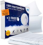 Everlasting Comfort Waterproof Queen Mattress Protector with 2 Waterproof Pillow Protectors - Waterproof Mattress Protector Queen Size - Protege Matelas Queen - Couvre Matelas Queen