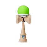 KROM - Kendama Pro Pop Light Green - Japanese Bilboquet - Wooden Toy for Adults and Children - Pack: Spare String + Free Stickers