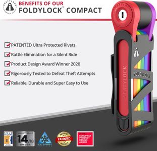 FoldyLock Compact Folding Bike Lock – High Security, Cut-Proof, 85cm