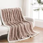 Butterthief Cozy Super Soft Warm Double Layered Kids Sherpa Blanket All Season Baby Blanket for Winter Toddlers Boys & Girls 1-6 Years (Size -100 x 150cm) (Brown Check)