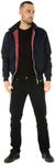MyShoeStore Harrington Jacket Unisex Mens Ladies Womens Adults Vintage Bomber Coat Classic Retro Scooter 1970's Mod Skin Tartan Lining Top (Navy,S)