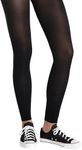 Black Footless Tights For Women - 1