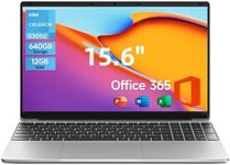 jumper Laptop, 15.6 inch Full HD Display Laptop, 5305U Processor, 12GB RAM 640GB (512G SSD+128G eMMc), 5000mAh Battery, Office 365 1-Year Subscription, Mini HDMI,WiFi 5G, Keyboard Film UK.