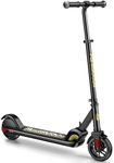 FanttikRide C9 Electric Scooter for Kids 3.9 ft - 5.2 ft, 6/10MPH, 5 Miles Range, LED Display, Adjustable Height, Foldable, Rubber Wheels, Lightweight, Scooter for Kids up to 132 lbs (Black)