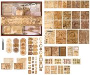Doraking Aesthetic Coffee Scrapbook Kit, Bullet Journal Kit Journaling Scrapbooking Supplies, A6 Scrapbook Notebook Memos Cards Papers Washi Tapes DIY Scrapbook Gift for Teen Girl Kid