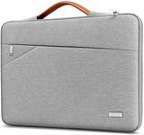 TECOOL 15.6 Inch Laptop Sleeve Case with Handle, Computer Bag for 15 15.6 Inch Lenovo Dell Acer ASUS HP Chromebook Notebook 15 Shockproof Water-resistant Carrying Case Protective Cover, Grey