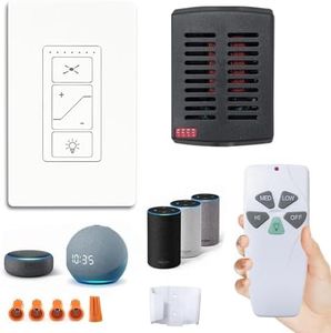 Humpptom Fan Remote Control Kit, Universal Smart WiFi Ceiling Fan Remote Control Kit, Compatible with Alexa, Google Assistant, for Hunter/Harbor Breeze/Westinghouse/Honeywell