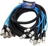 Elite Core PEX830 | 8 Channel Fan To Fan XLR Extension Snake | 30' ft