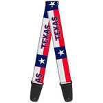 Buckle-Down Guitar Strap Texas Flag Texas 2 Inches Wide