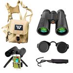 Binoculars for adults - Binoculars for bird watching - Includes Tripod, Phone Adapter, Binocular Harness and Binocular Strap. Low night vision binoculars, 10x42 binoculars